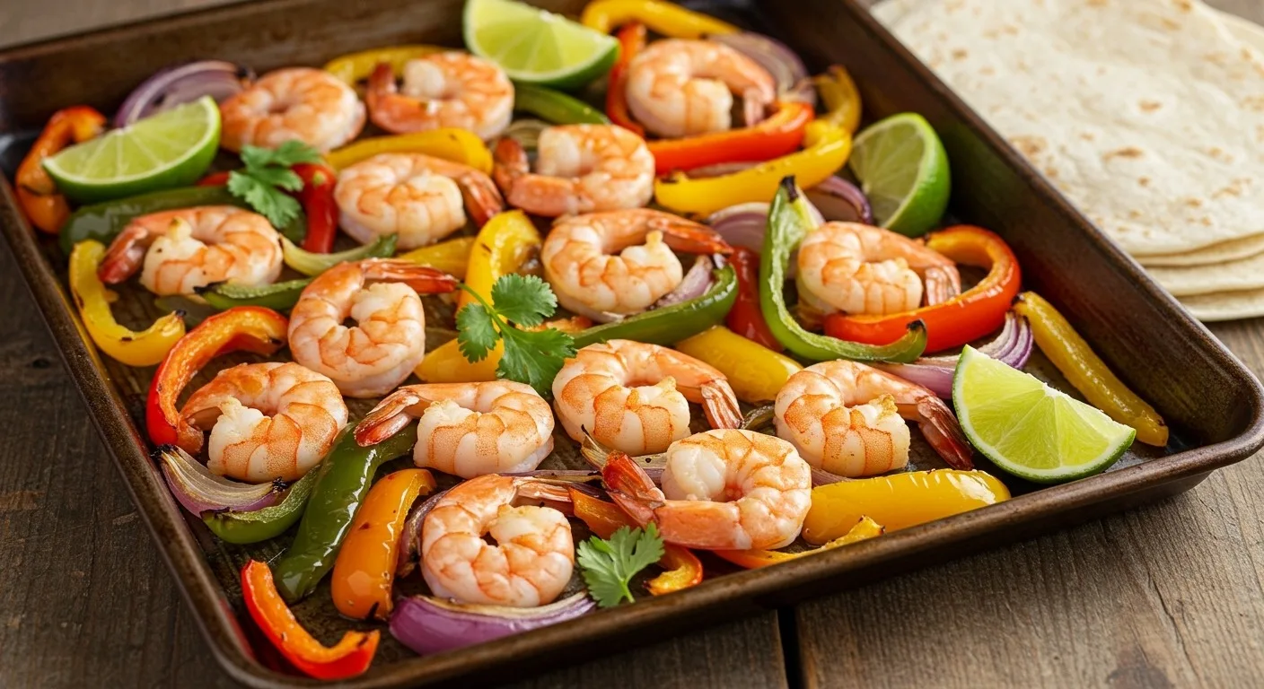 Sheet Pan Shrimp Fajitas With Zesty Lime-Your Easiest Tex-Mex Dinner